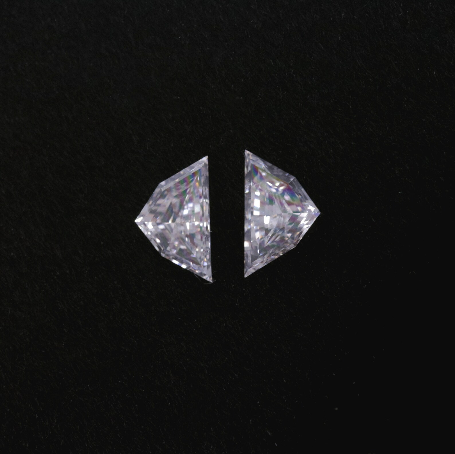 0.33CT Bullet Cut Diamond/ Lab Grown Certified Diamond/ Pair Etsy