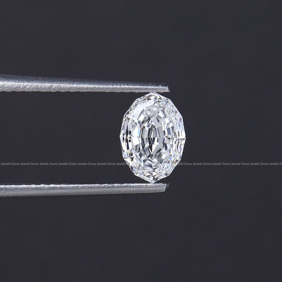 1.03 Carat Oval Step Cut Lab Diamond Conflict Free Oval Diamond