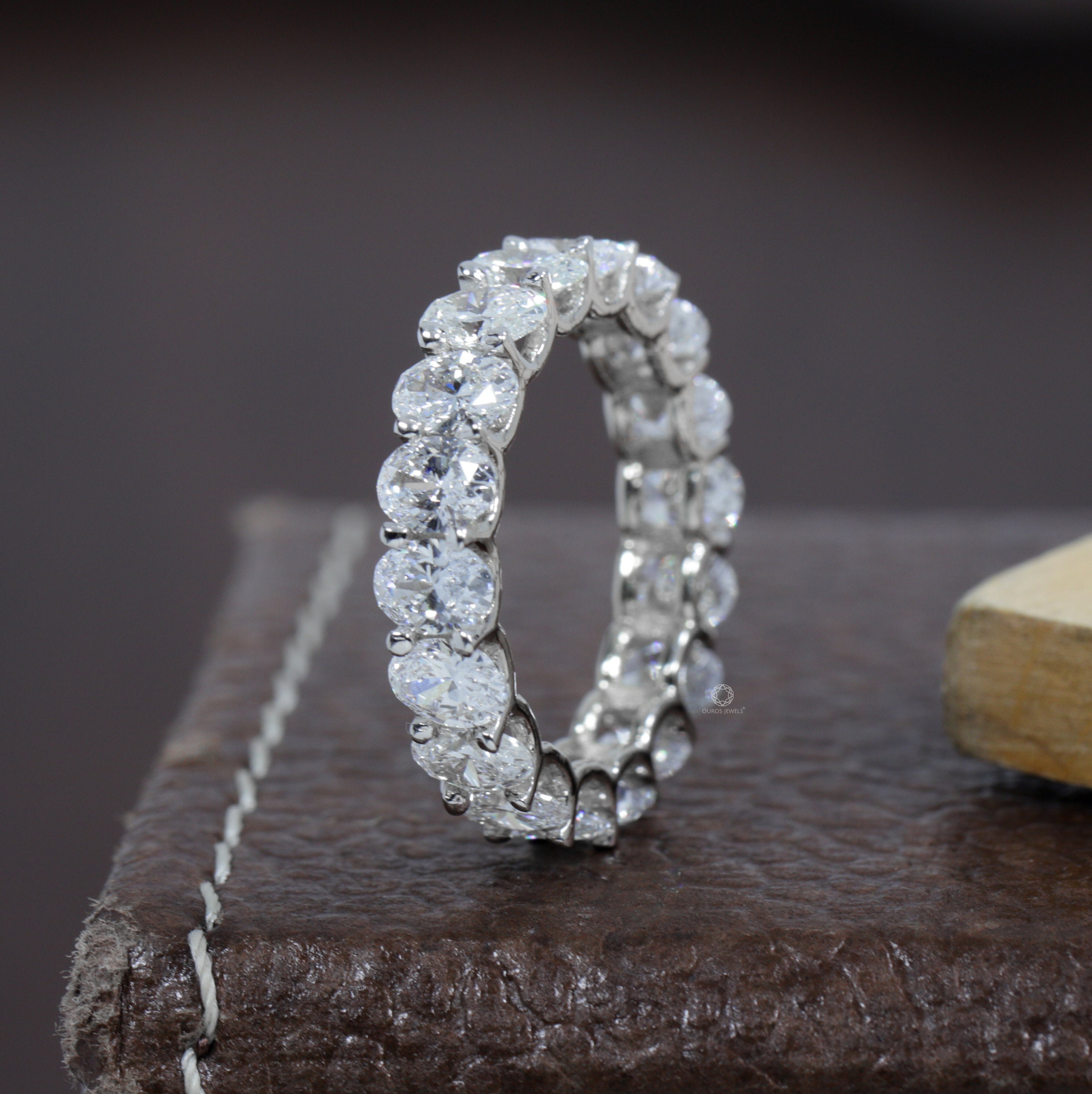 Oval Diamond Eternity Band/ U Prong Diamond Eternity Band/ Etsy