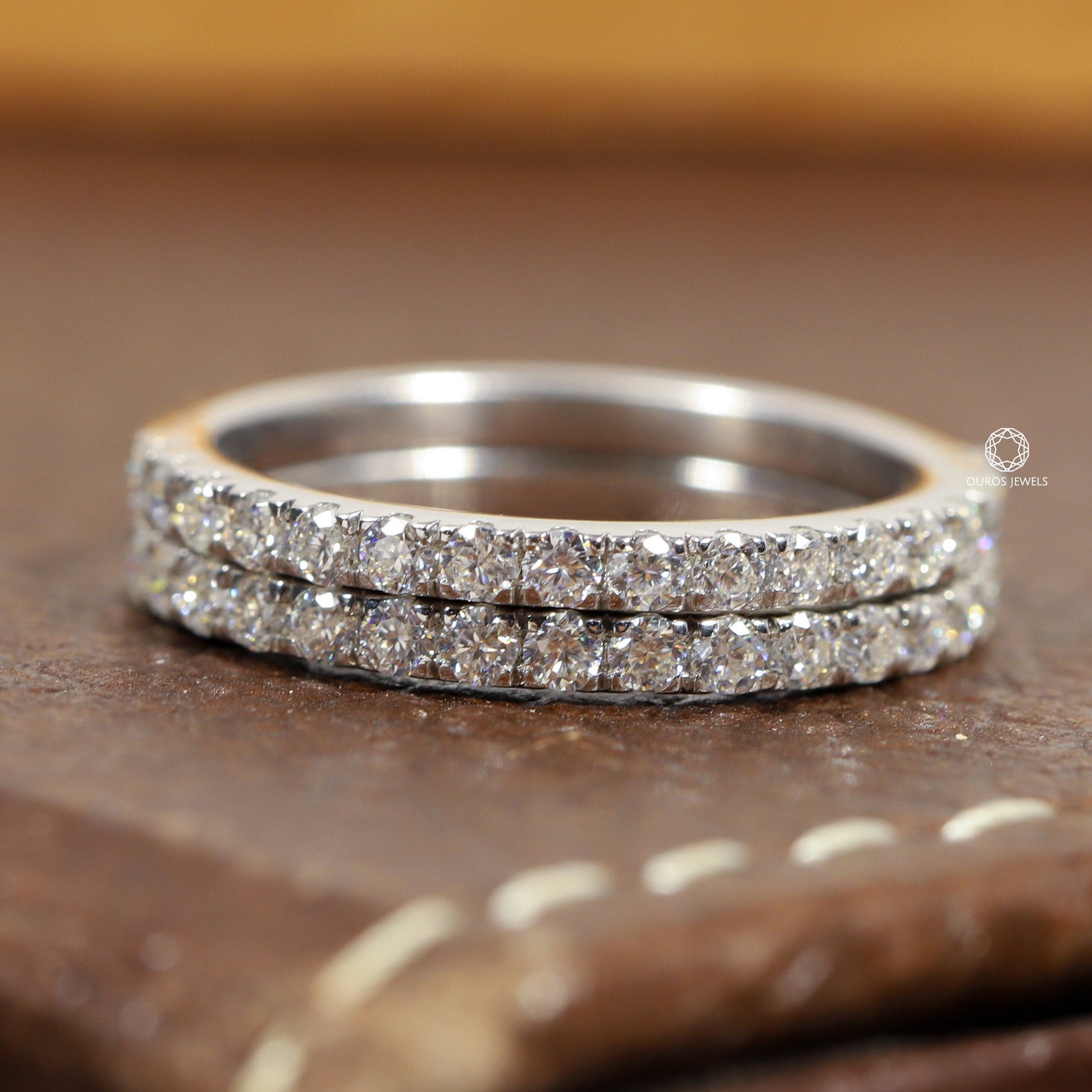 Labgrown Diamond Wedding Band/ 2 Pieces of Diamond Wedding Etsy