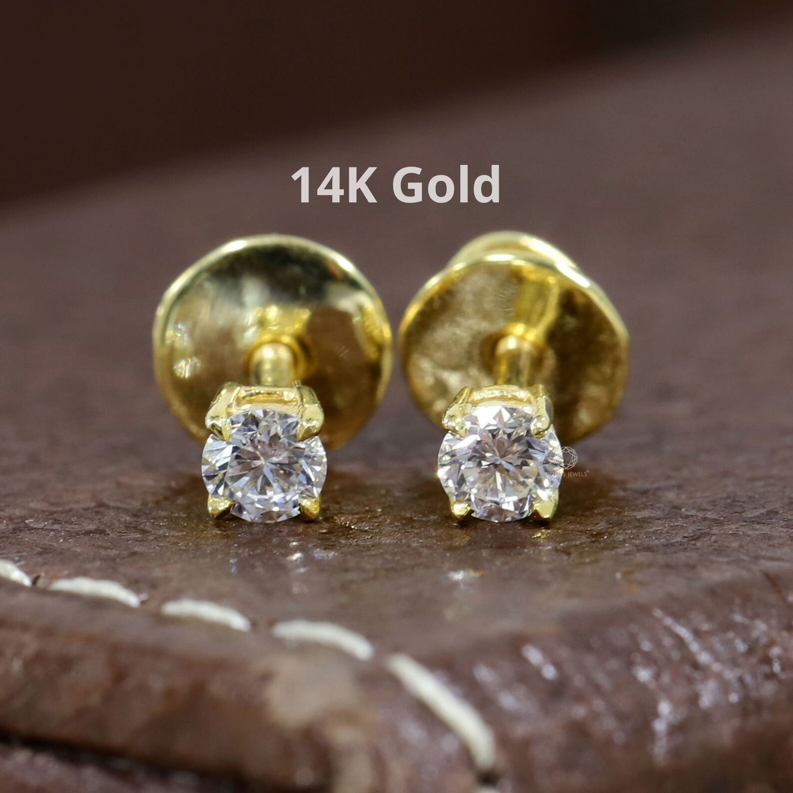 GOLD STUD EARRINGS Trendy Stud Earrings Women Jewelry Etsy