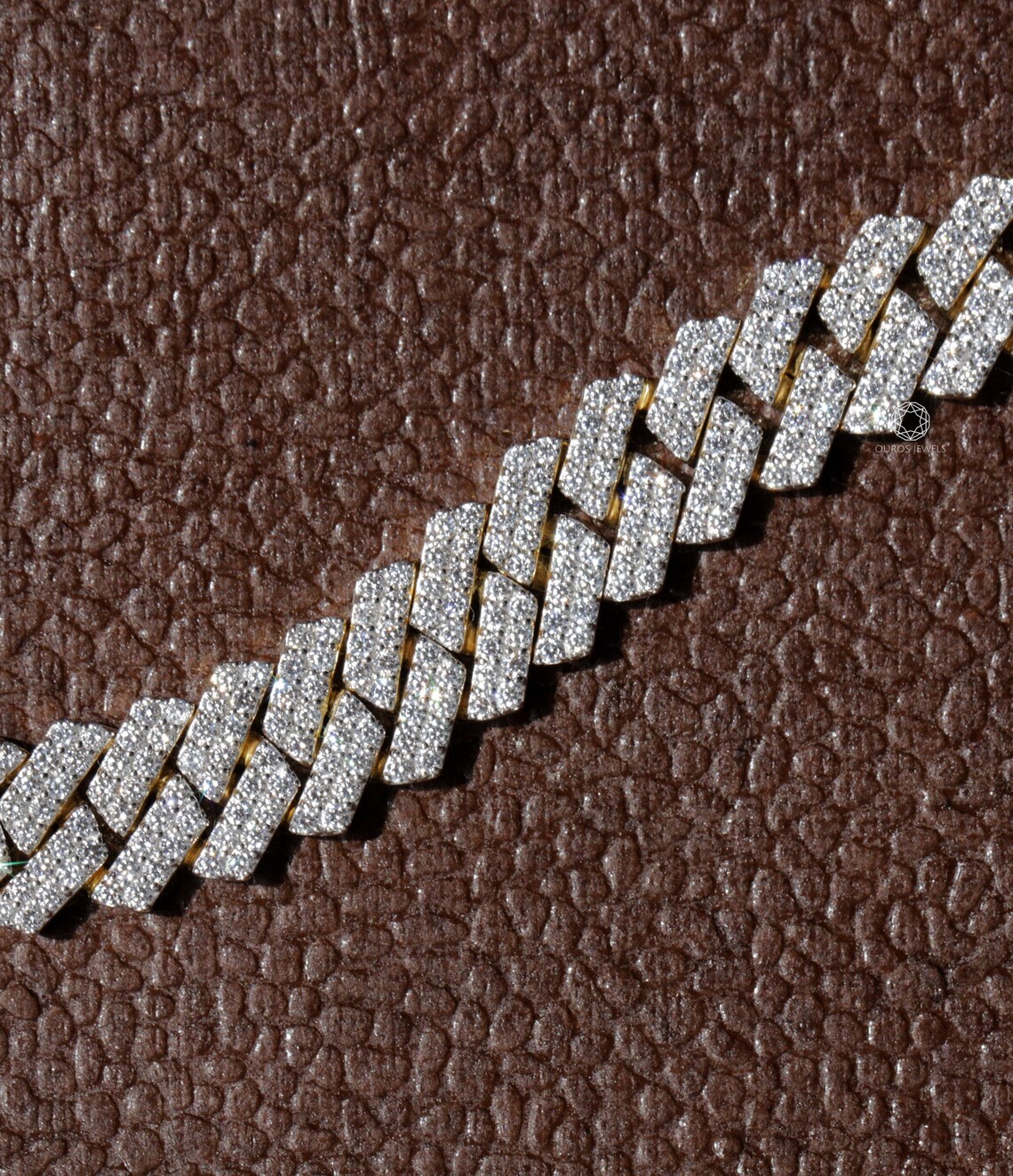 Men's Cuban Link Diamond Bracelet/ Lab Grown Diamond Etsy