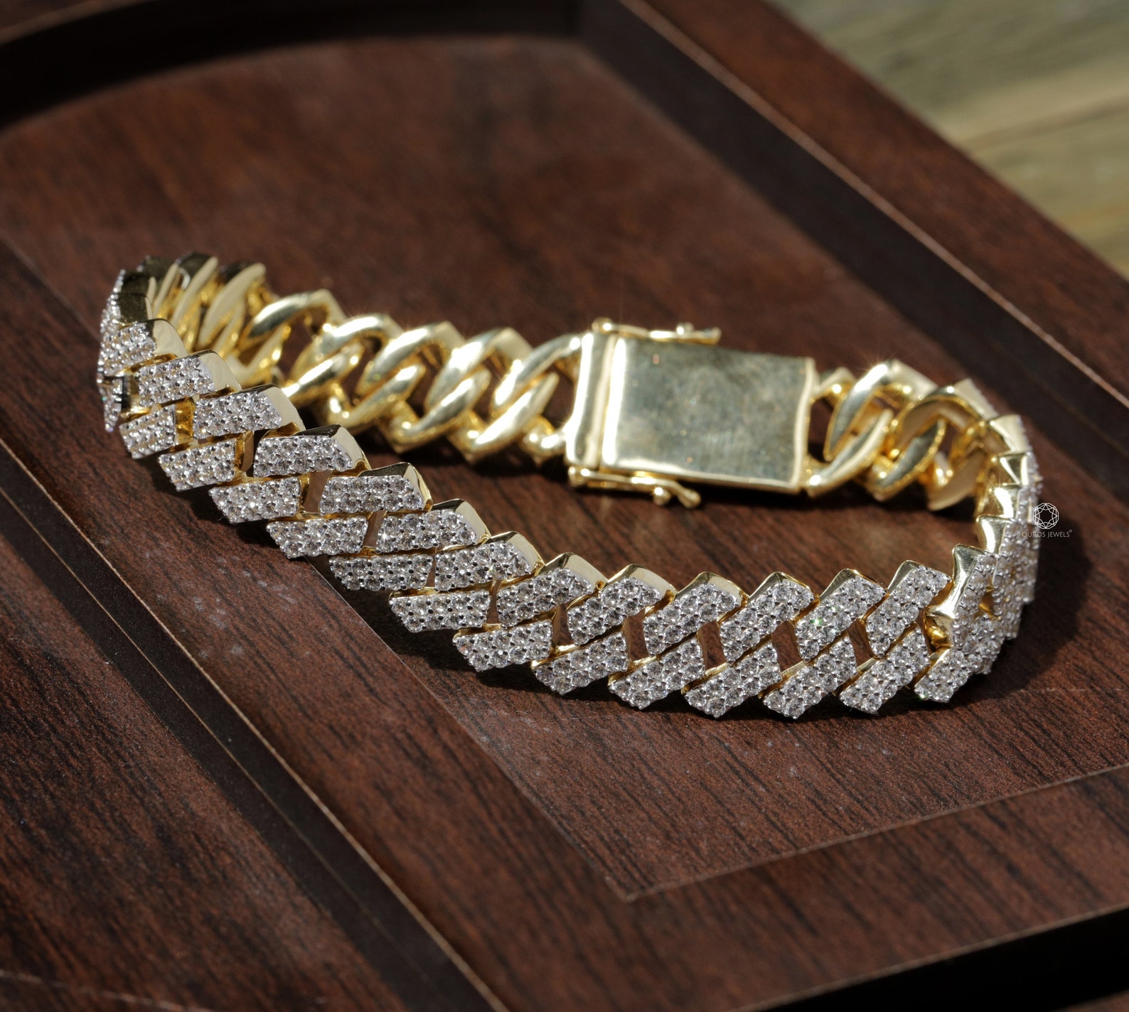 Men's Cuban Link Diamond Bracelet/ Lab Grown Diamond Etsy France