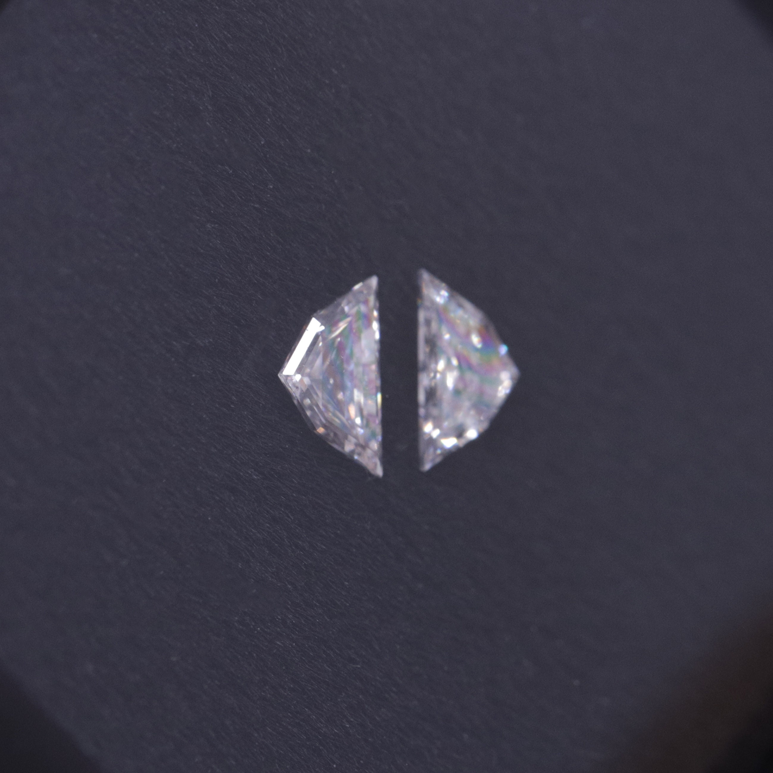 0.33CT Bullet Cut Diamond/ Lab Grown Certified Diamond/ Pair Etsy