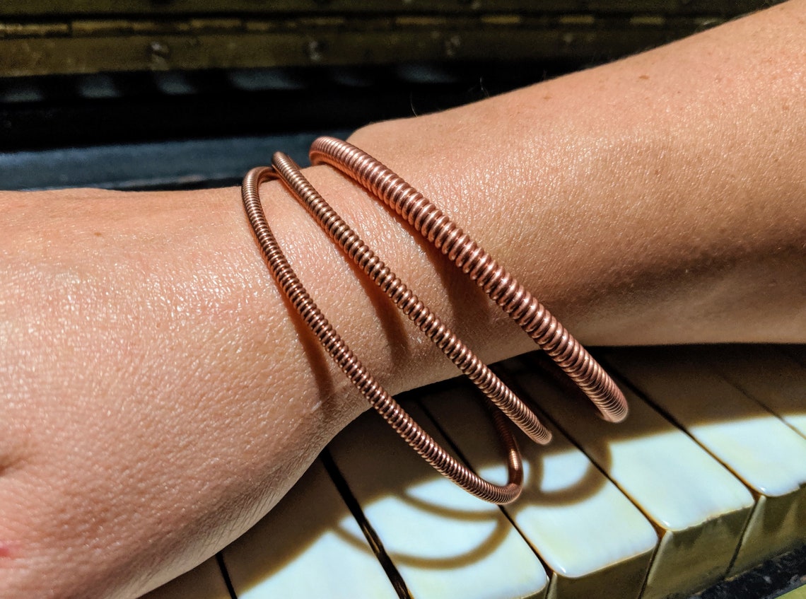 Piano String Bracelet Piano String Bangle Real Strings from Etsy