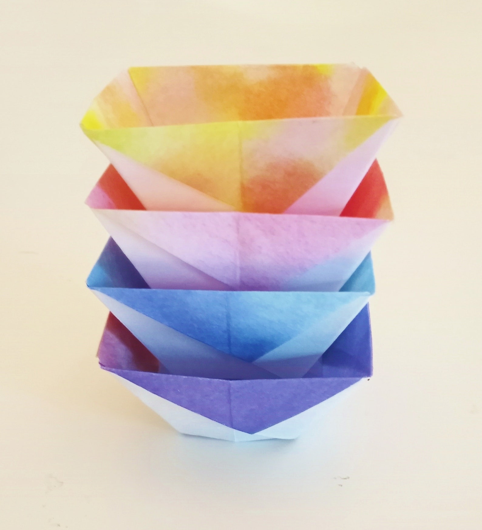 Elegante plato de origami para entretener o mostrar Etsy