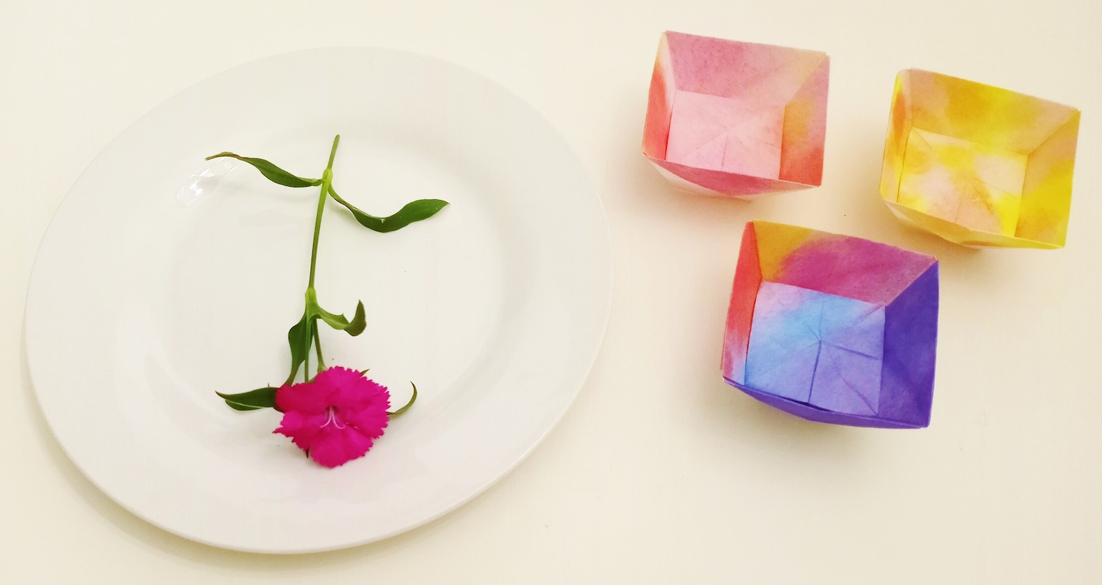 Elegante plato de origami para entretener o mostrar Etsy