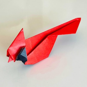 Origami Cardinal Bird for