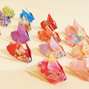 Origami Bunnies for Décor, Parties, favors or Art Projects