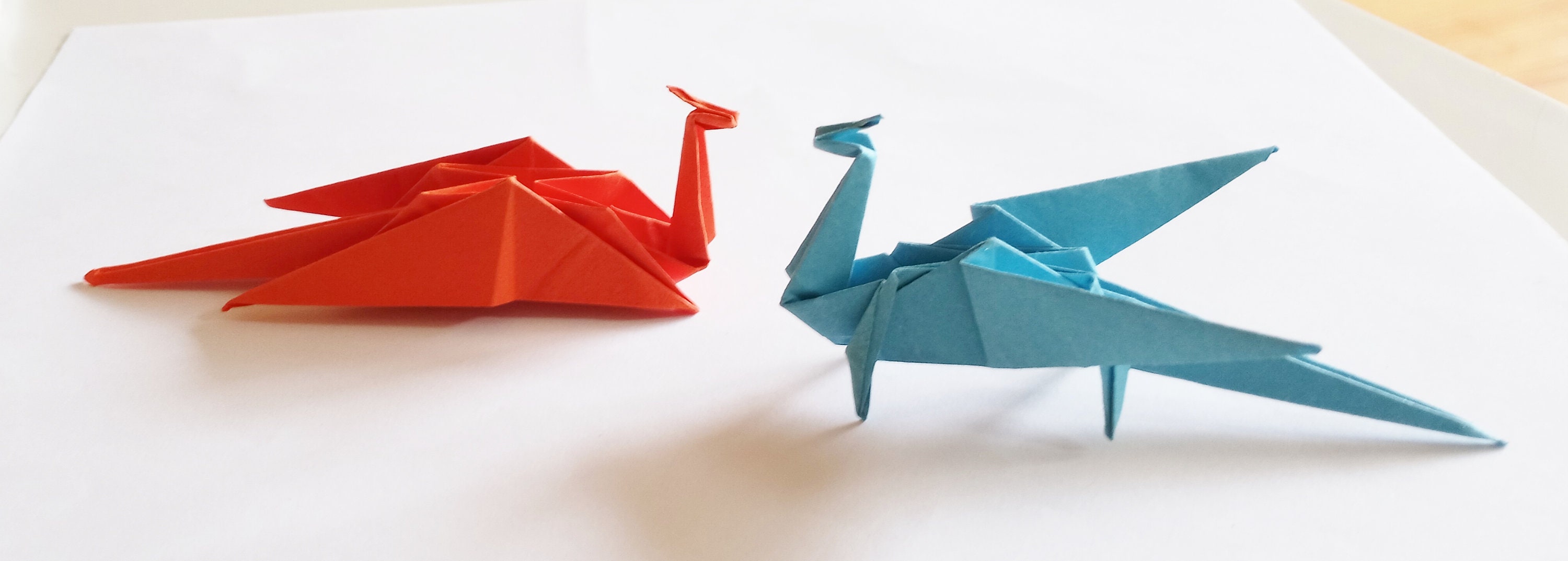 origami dragon fly light paper fold tinker Stock Vector Image \u0026 Art - Alamy, image size:3000x1074