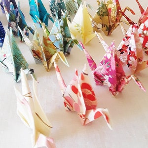 Decorative Origami Cranes, for Weddings, Parties, Home Decor, Good Luck and Good Health