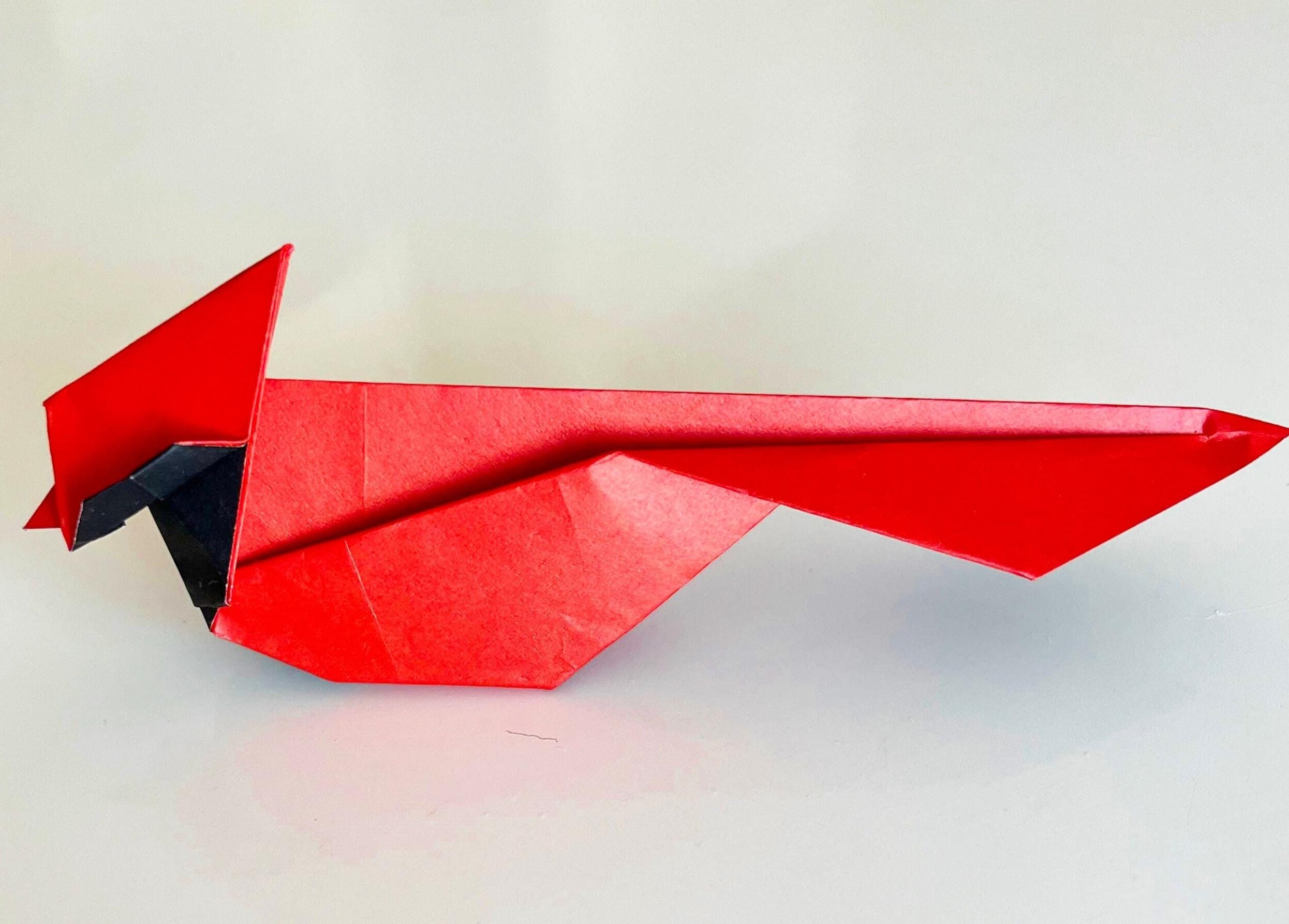 Origami Cardinal Bird For - Etsy