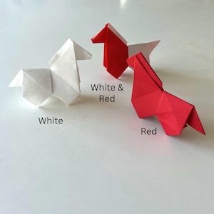 Origami Horses for Lunar New Year Decorating Horse Party Table Scatter Children's Party Decor Card Making or Party Favors Year of the Horse image 6