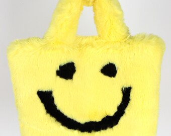 yellow fluffy bag