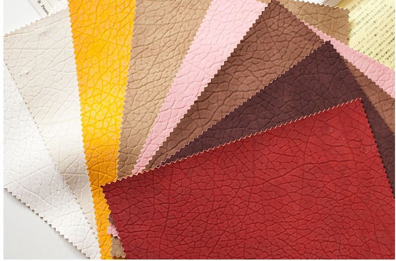 #B04 Pink Natural Texture Soft Artificial Leather Fabric 53.1 Wide by Yard 98159 Fabric