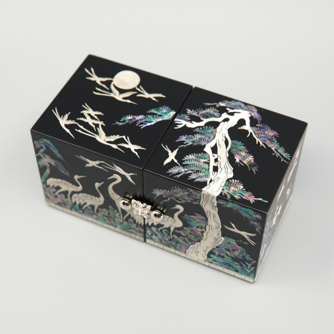 Luxury Shell Redcrowned Crane Jewelry Box Good for Gift Etsy