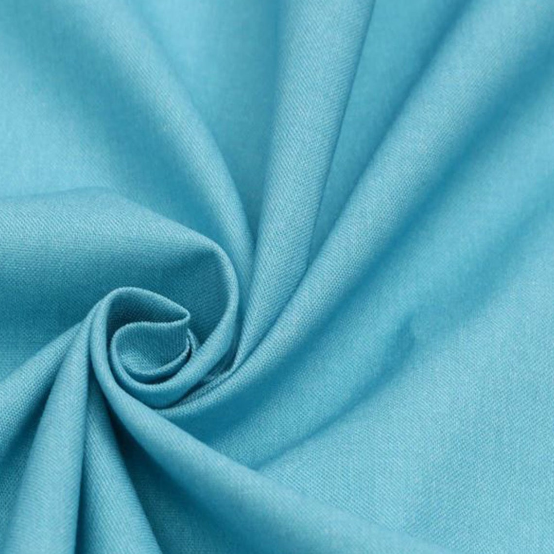 Fabric Opal Blue Turquoise 47 Plain Weave 20's Cotton | Etsy