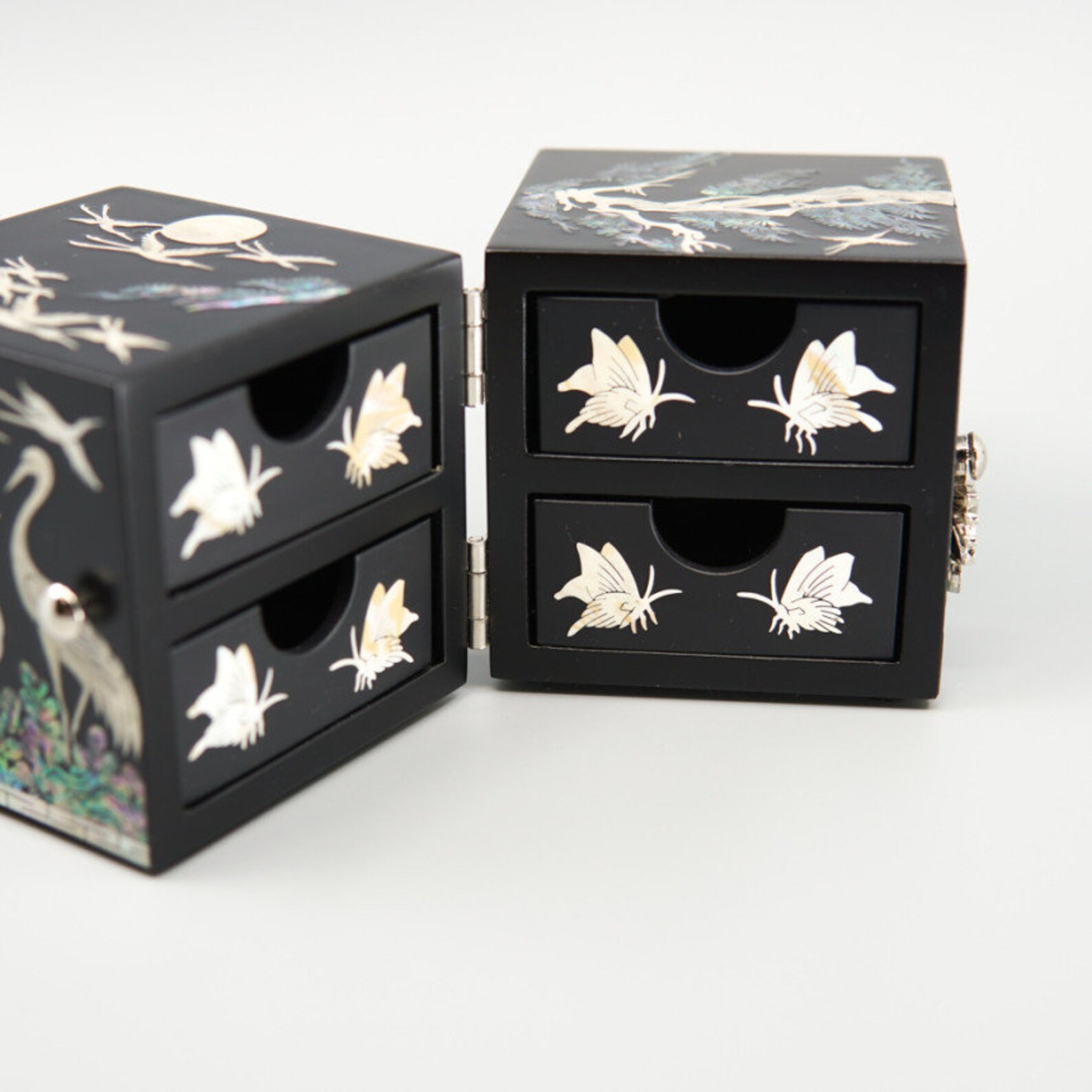 Luxury Shell Redcrowned Crane Jewelry Box Good for Gift Etsy
