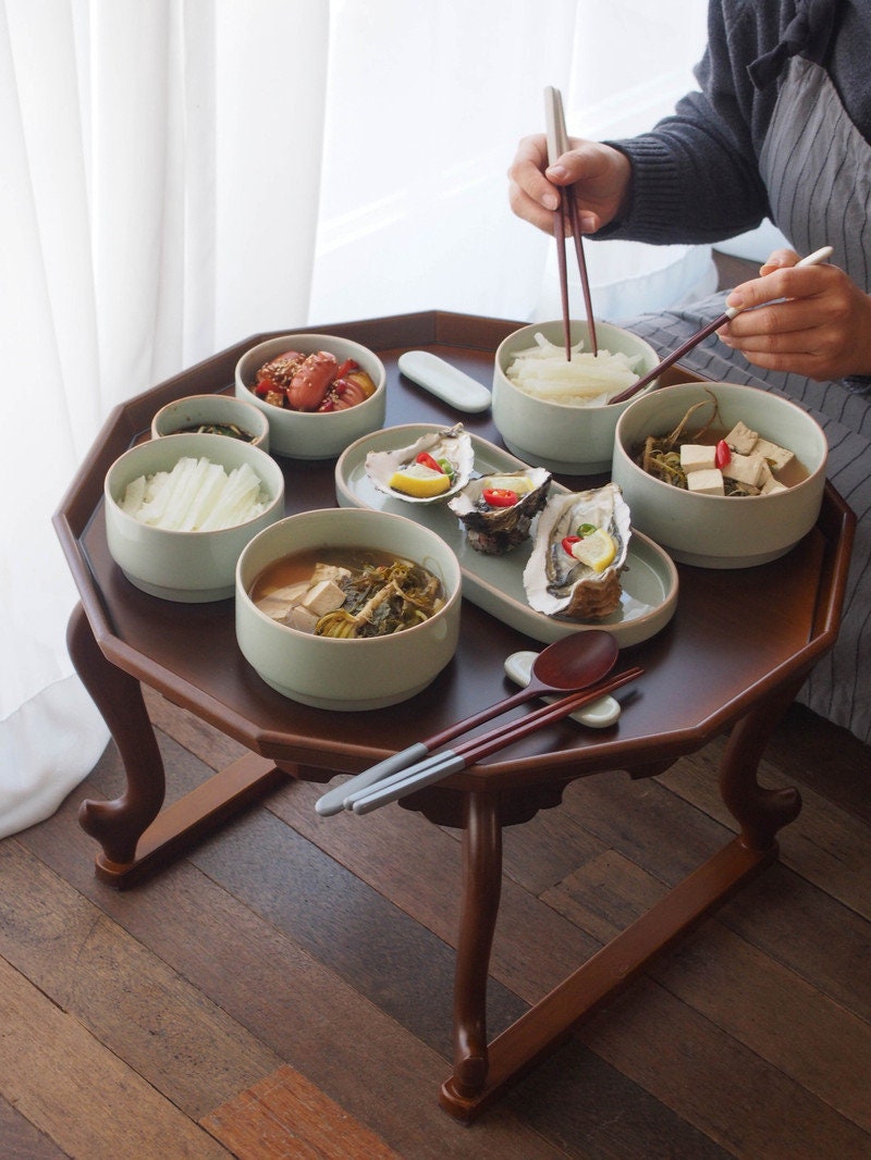 Traditional Korean Tray Tea Table 2 Size Etsy