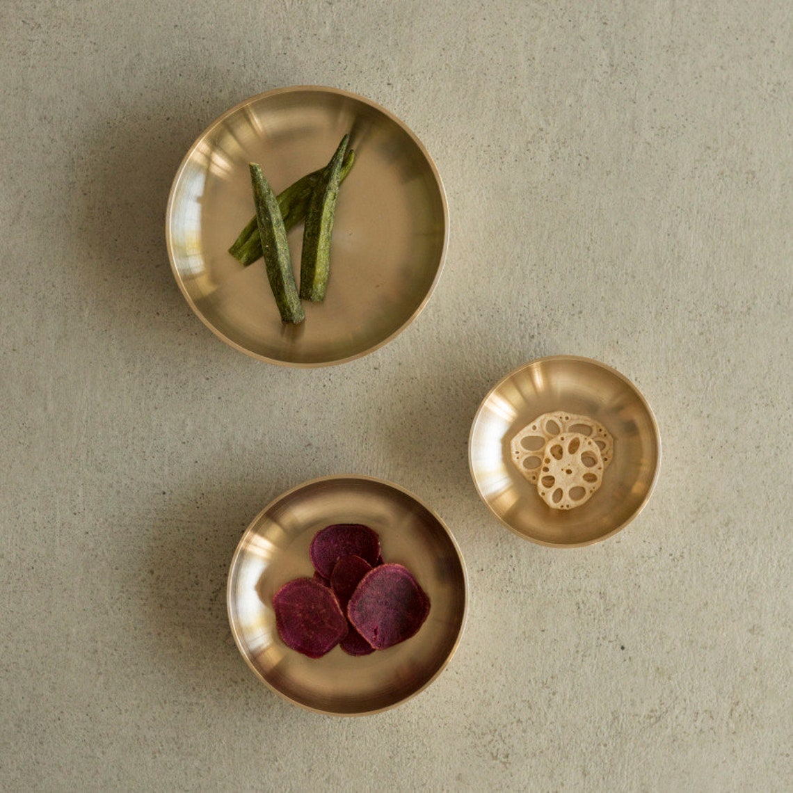 Bangjja Yugi Korean Plate / Luxurious Dinnerware Set Brass Etsy