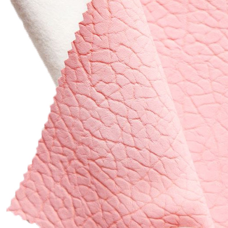 #B04 Pink Natural Texture Soft Artificial Leather Fabric 53.1 Wide by Yard 98159 Fabric