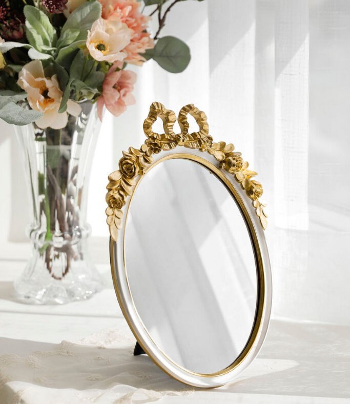 Antoine Antique Stand Mirror WHITE Etsy