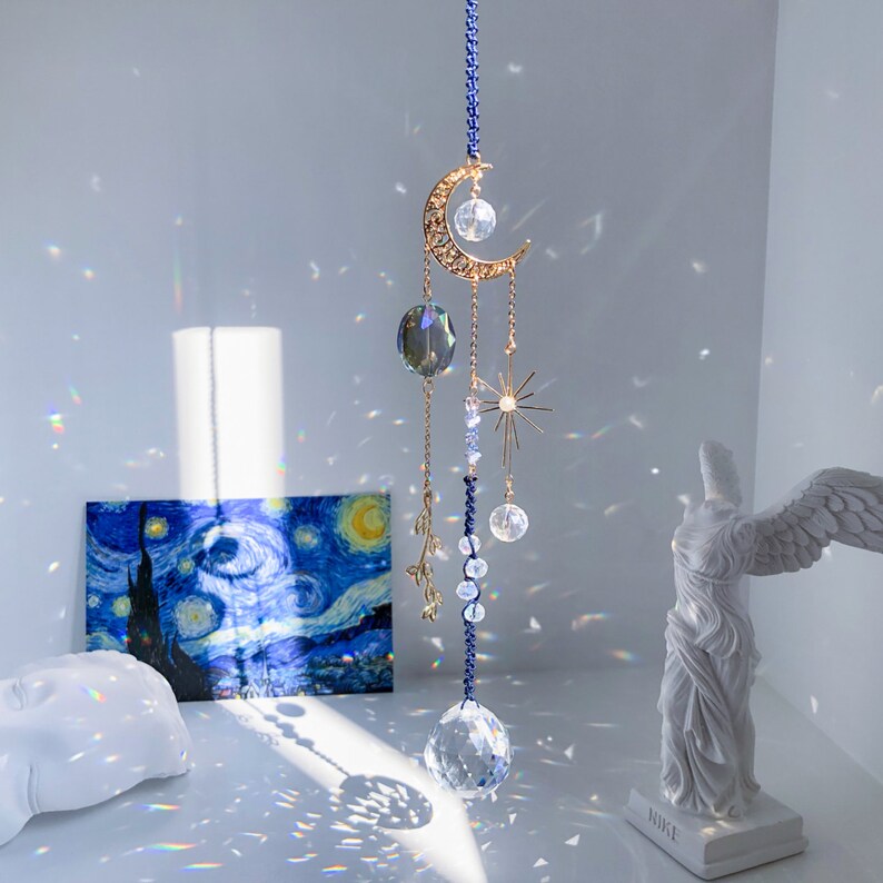 Sun Catcher Sun Catcher Gogh Chandelier the Starry Night Etsy