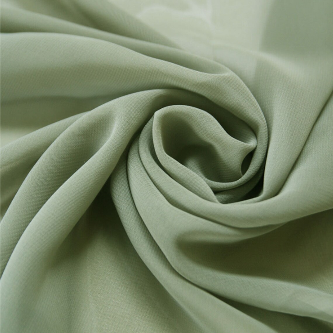 Fabric Olive Sage Green High Multi Solid Chiffon Fabric Etsy