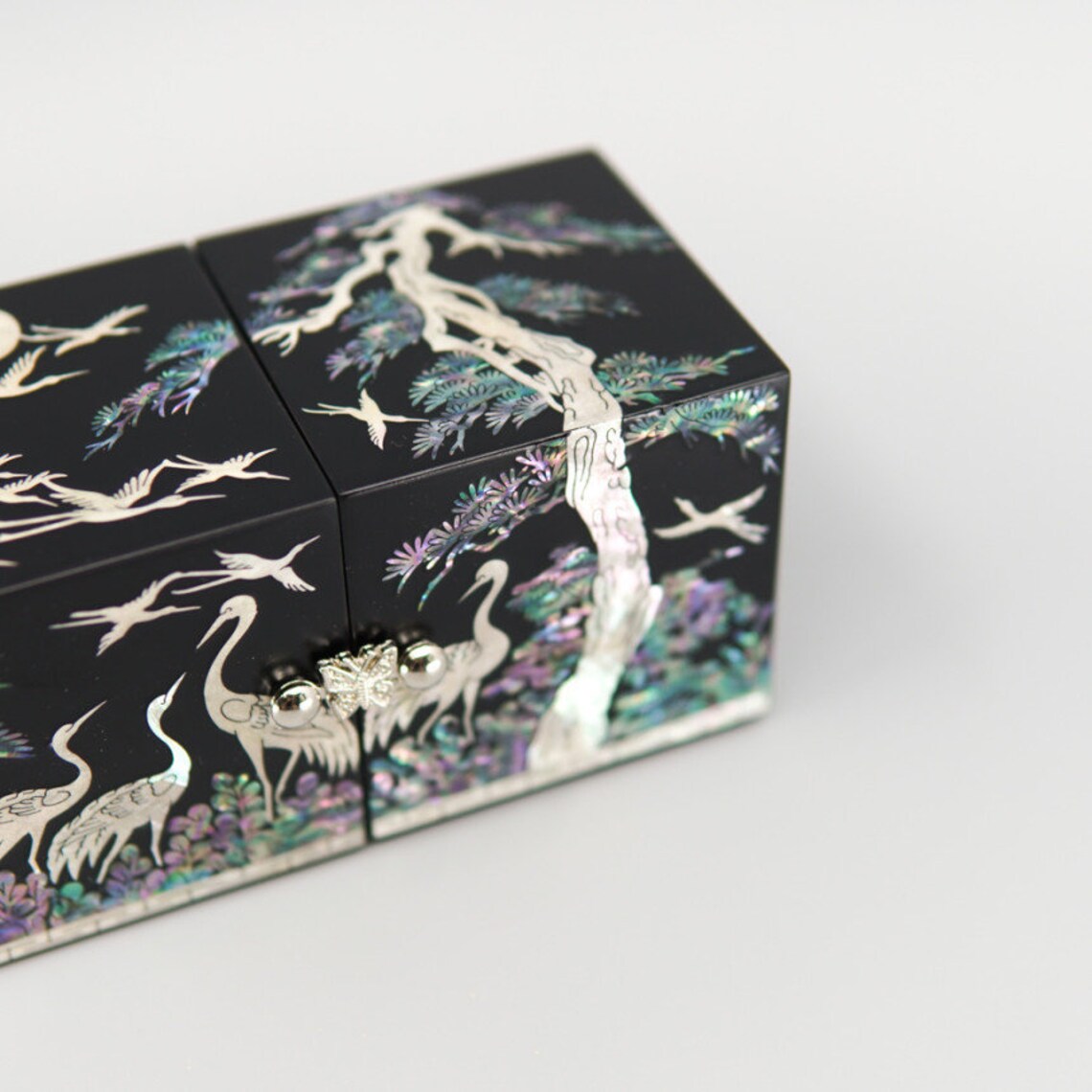 Luxury Shell Redcrowned Crane Jewelry Box Good for Gift Etsy