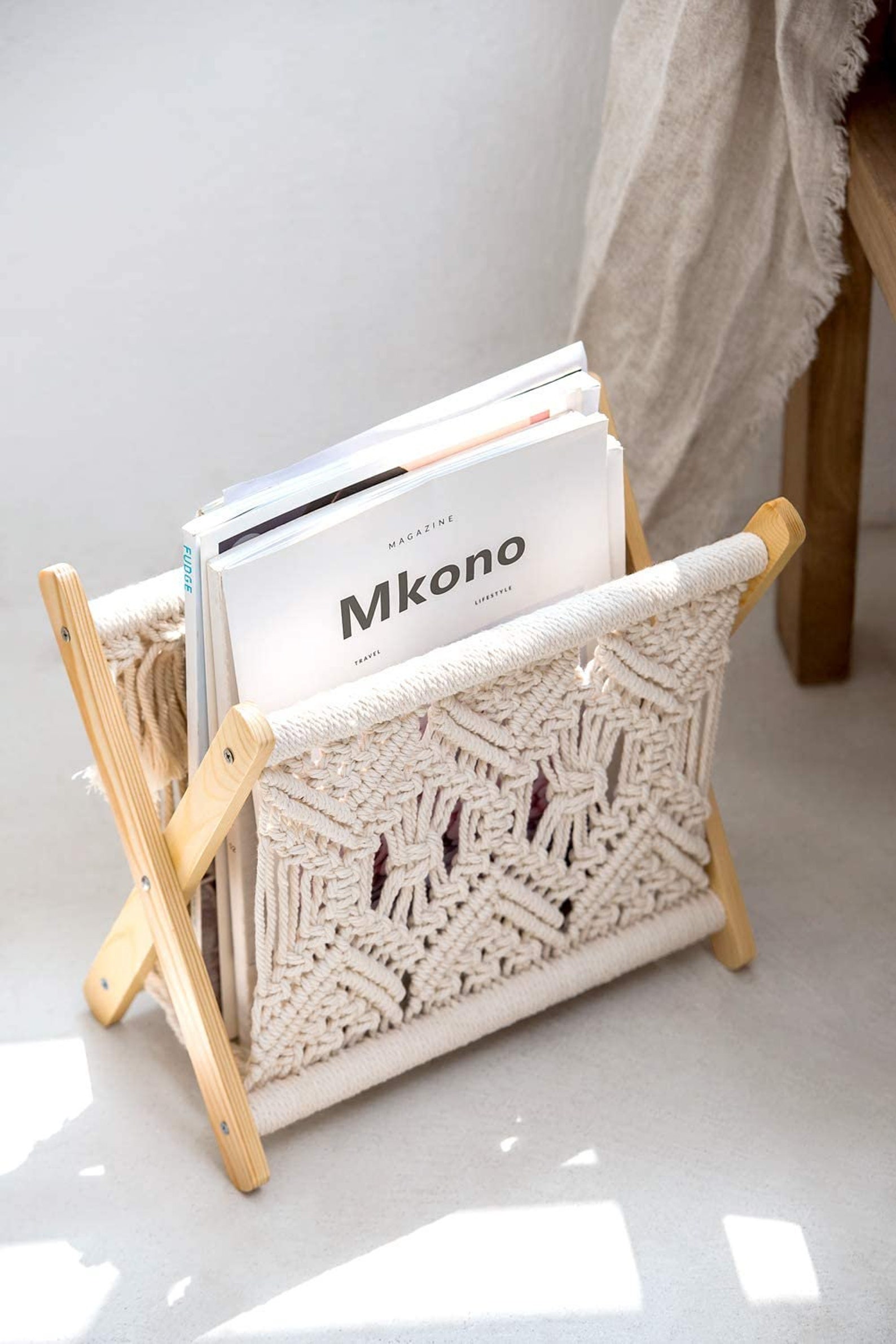 Magazine Rack Small Magazine Holder Storage Basket Standing | Etsy