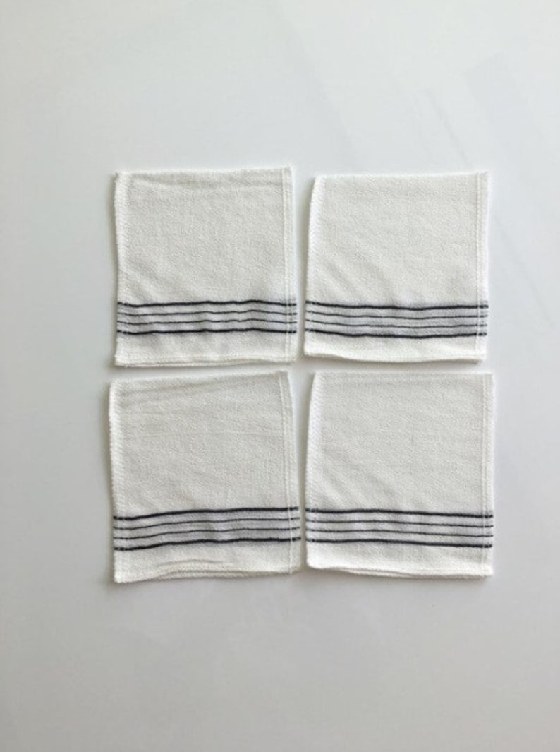 Korean Exfoliating Towel Bath Washcloth 5 Pcs Unique White Etsy