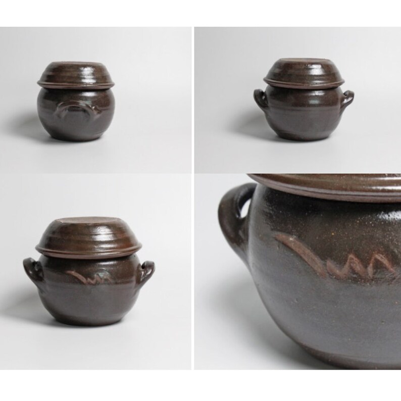 100 Handmade Korean Handle type onggi kimchi pot and korean Etsy