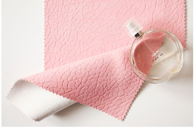 #B04 Pink Natural Texture Soft Artificial Leather Fabric 53.1 Wide by Yard 98159 Fabric