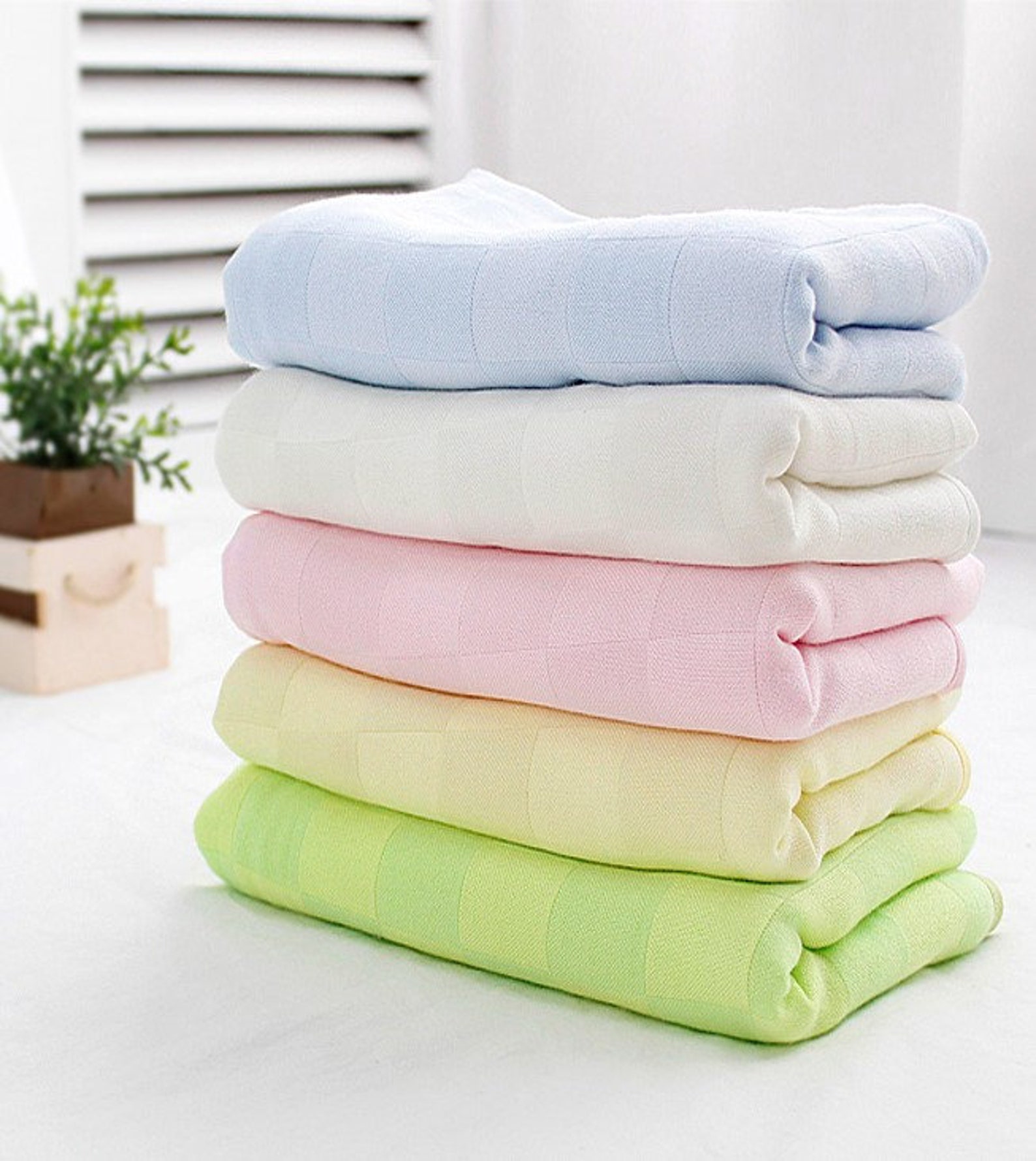 Fabric Natural Soft bamboo cloth_5Color Etsy