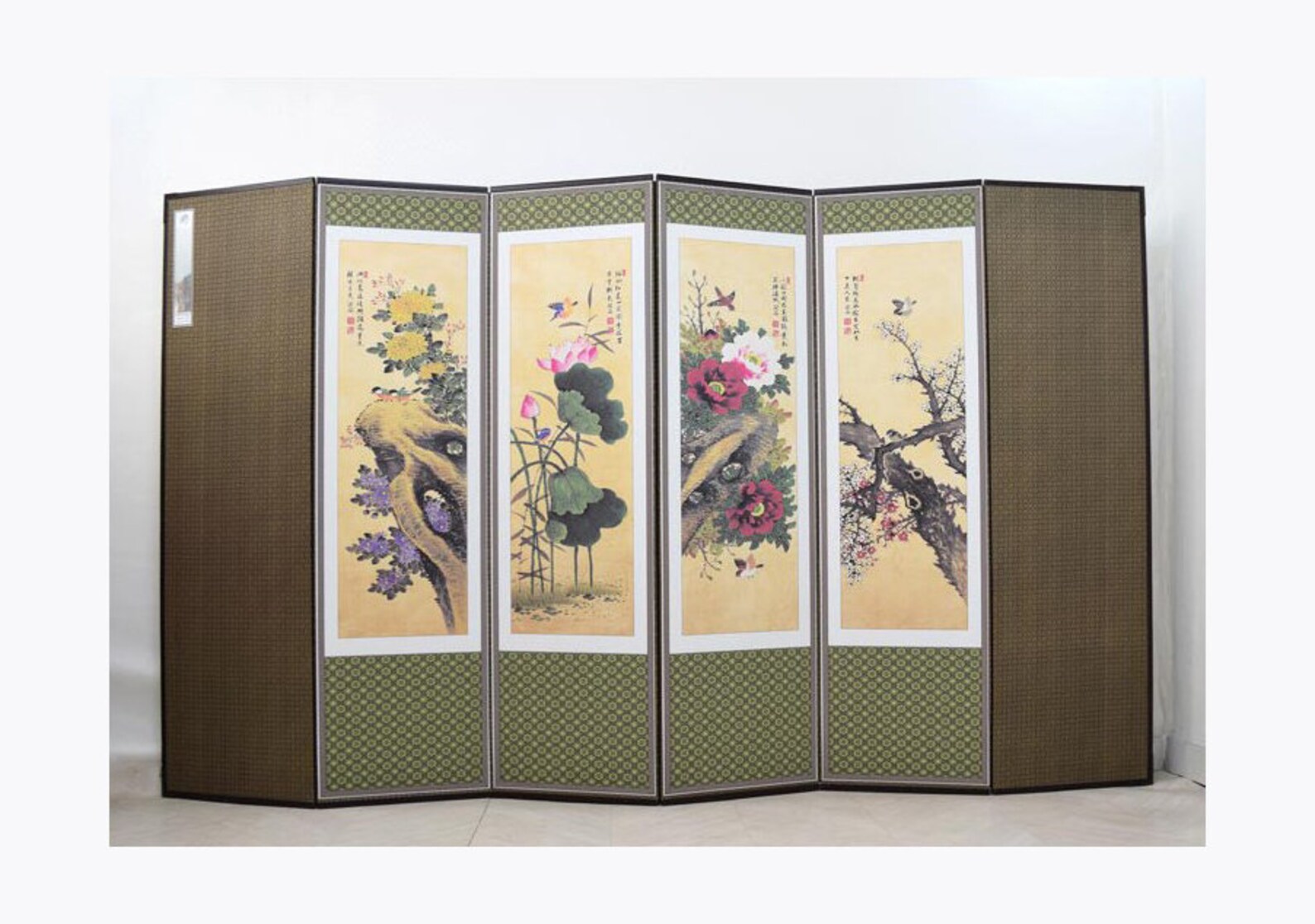 Korean folding screen Doublesided partition 6Tier Etsy