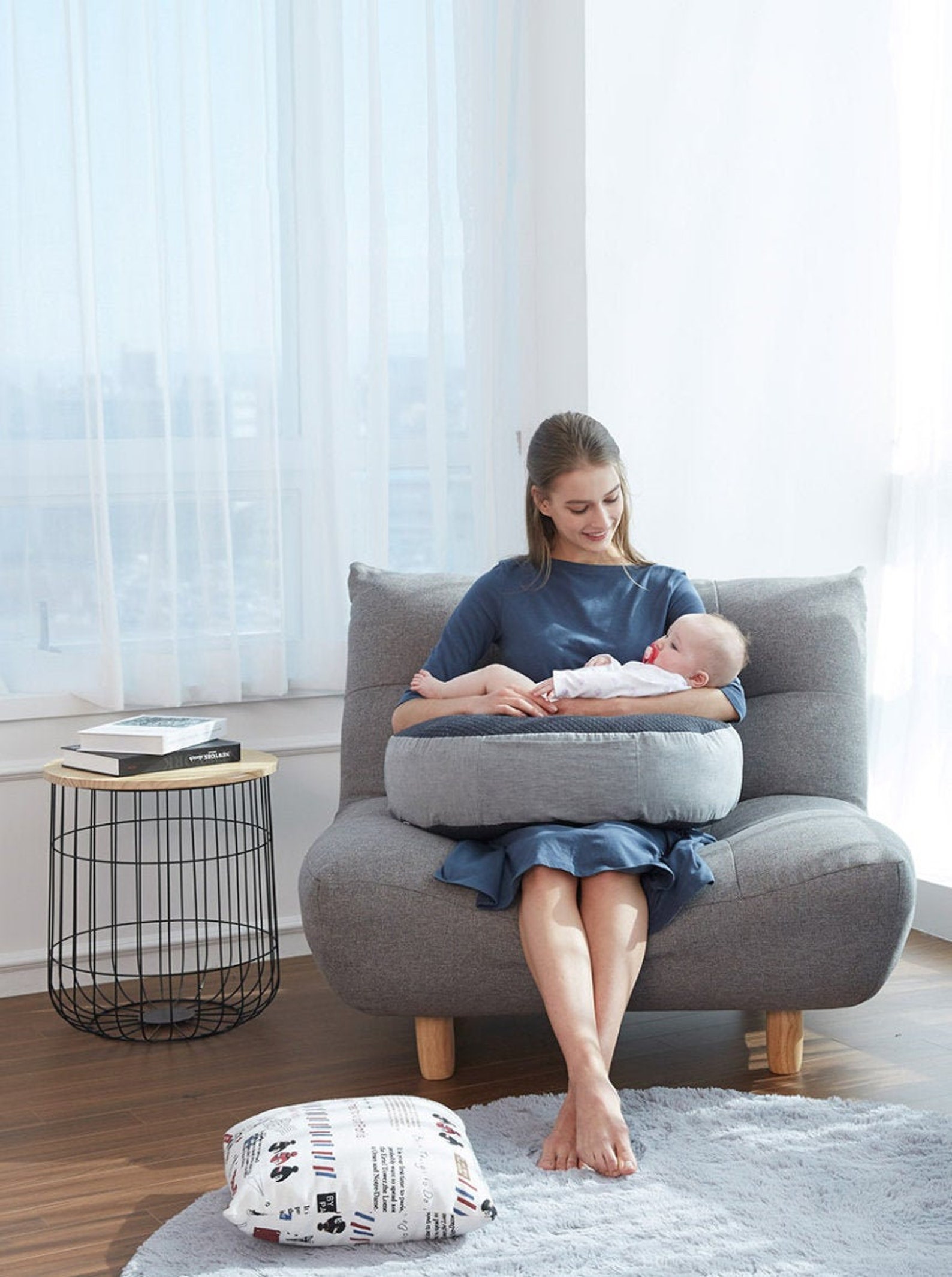 Cushion Cozy Baby Portable Sitting Support Breast Feeding Etsy