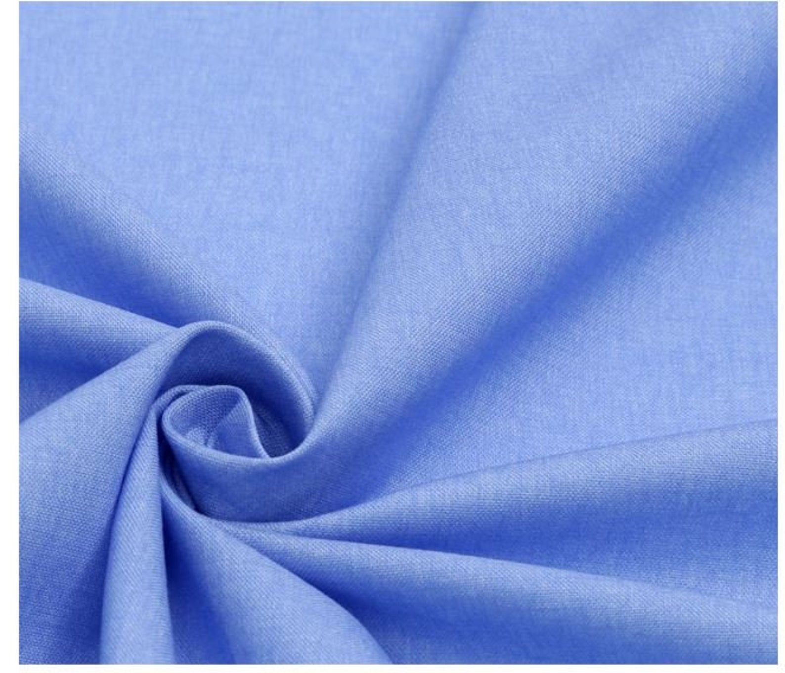 Fabric Serenity Sky Blue 44 Plain Weave 20's Cotton Etsy