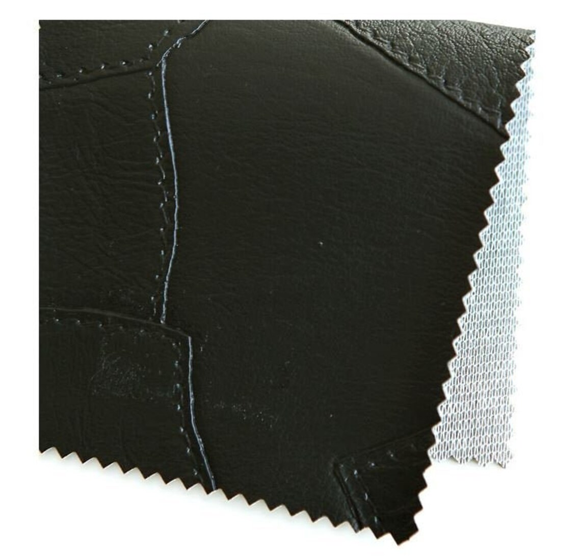 Fabric Patchwork Black Artificial Leather Fabric 55.1 Etsy