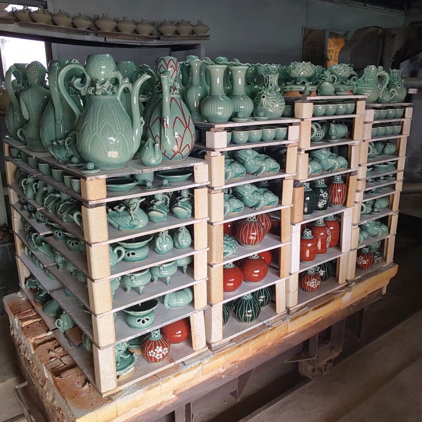 Vases Ceramic A, B Set Flower Brown color Vase Home & Living Home Décor