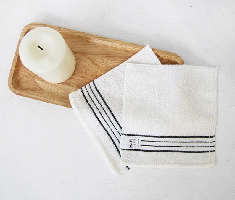 Korean Exfoliating Towel Bath Washcloth 5 Pcs Unique White Etsy