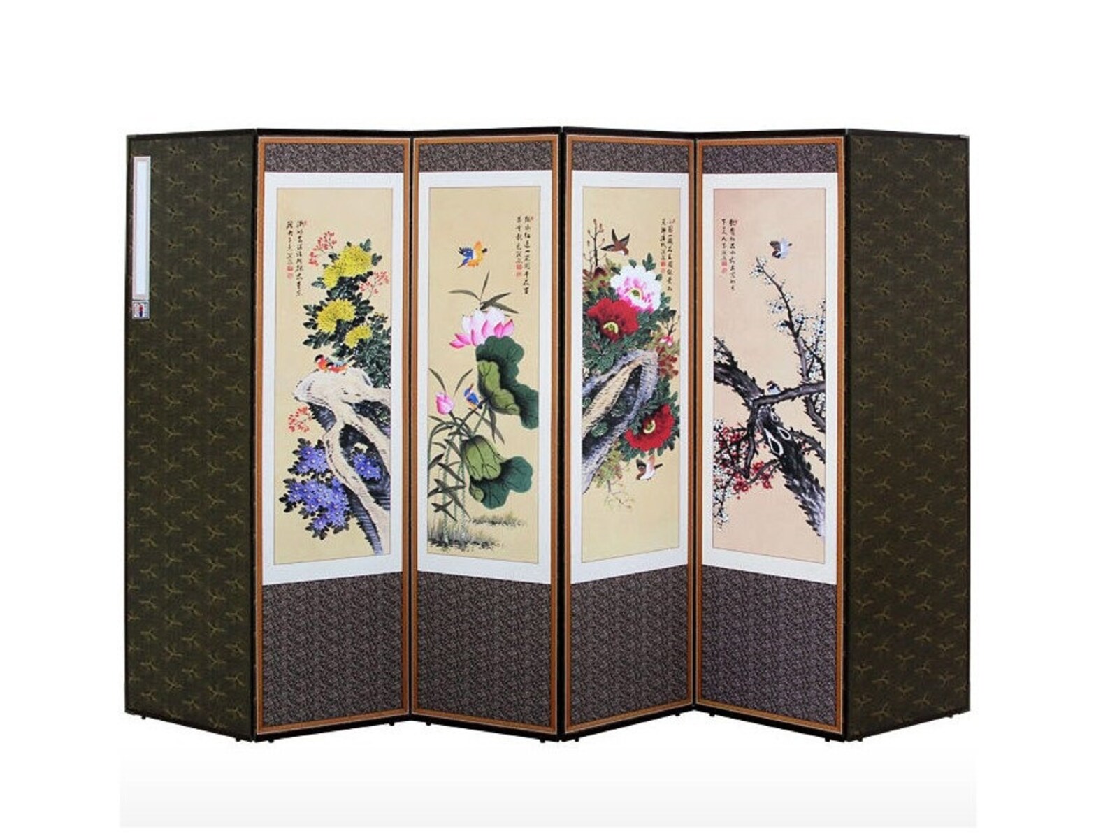 Korean folding screen Doublesided partition 6Tier Etsy