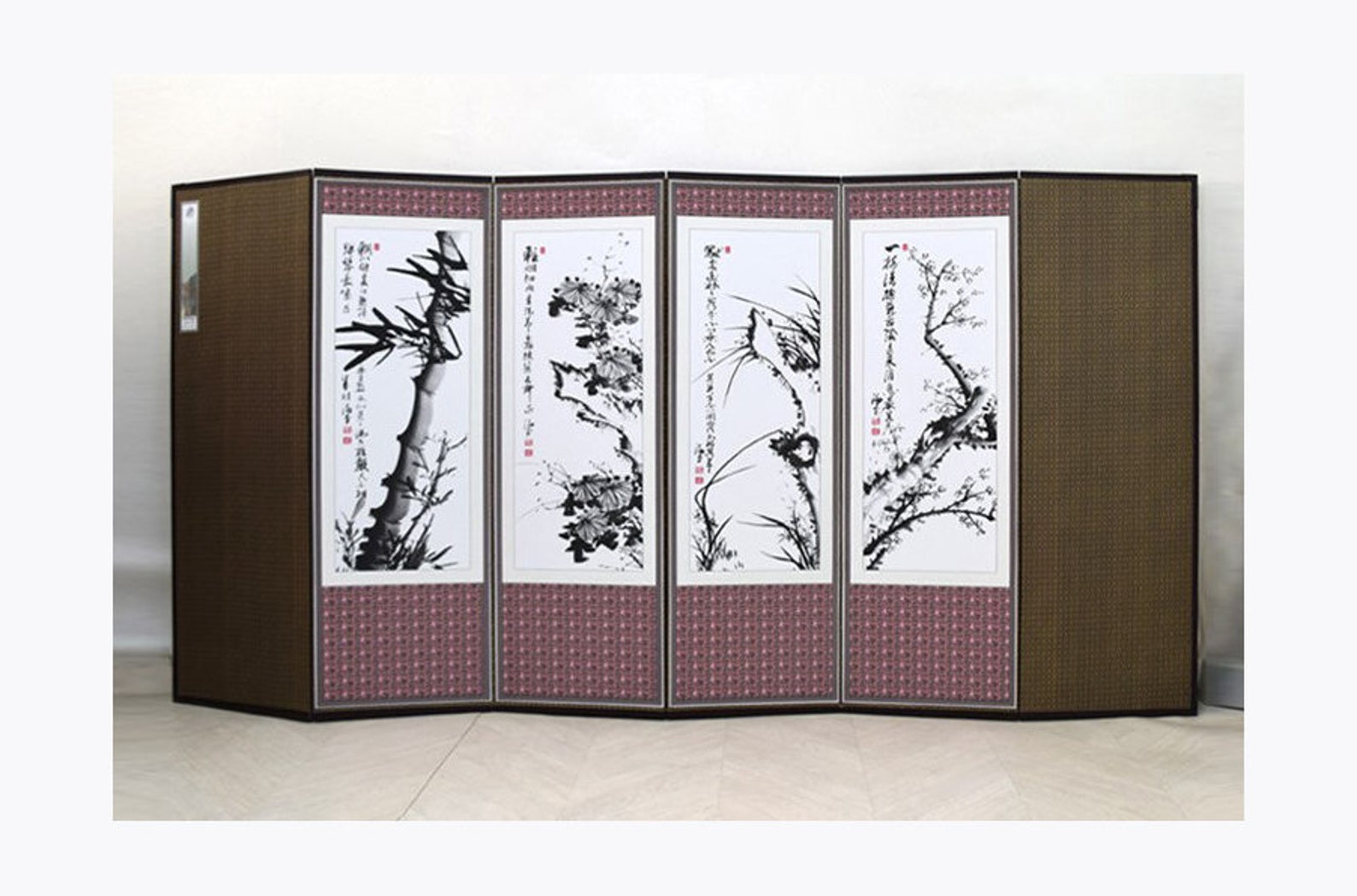 Korean folding screen Doublesided partition 6Tier Etsy