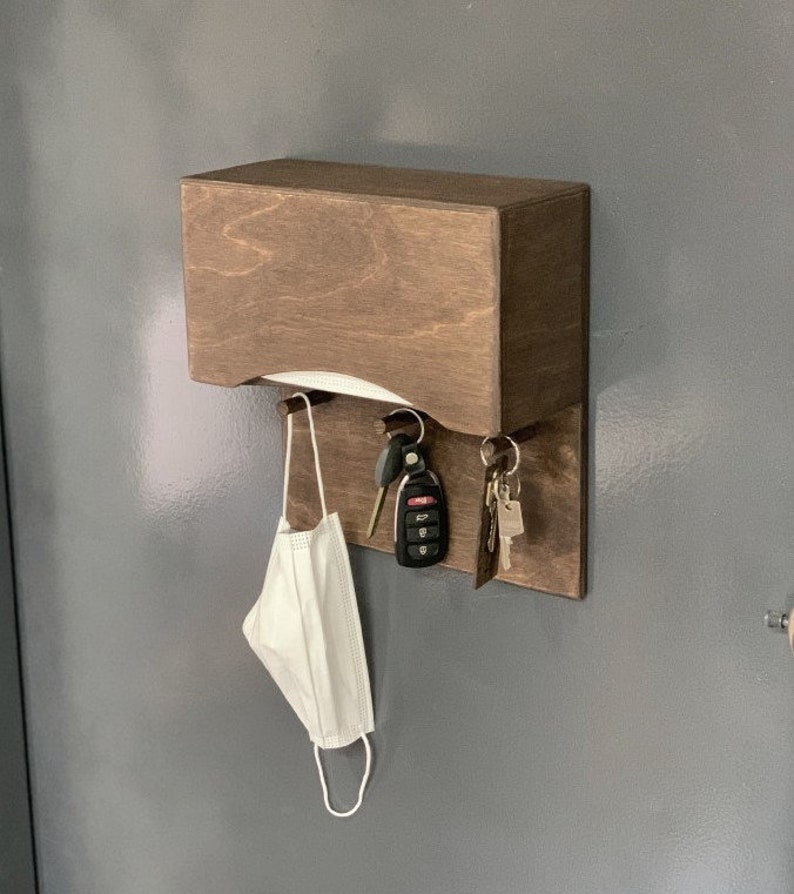 Wood Mask Case and Mask Storage Box Dispenser Entrance Etsy