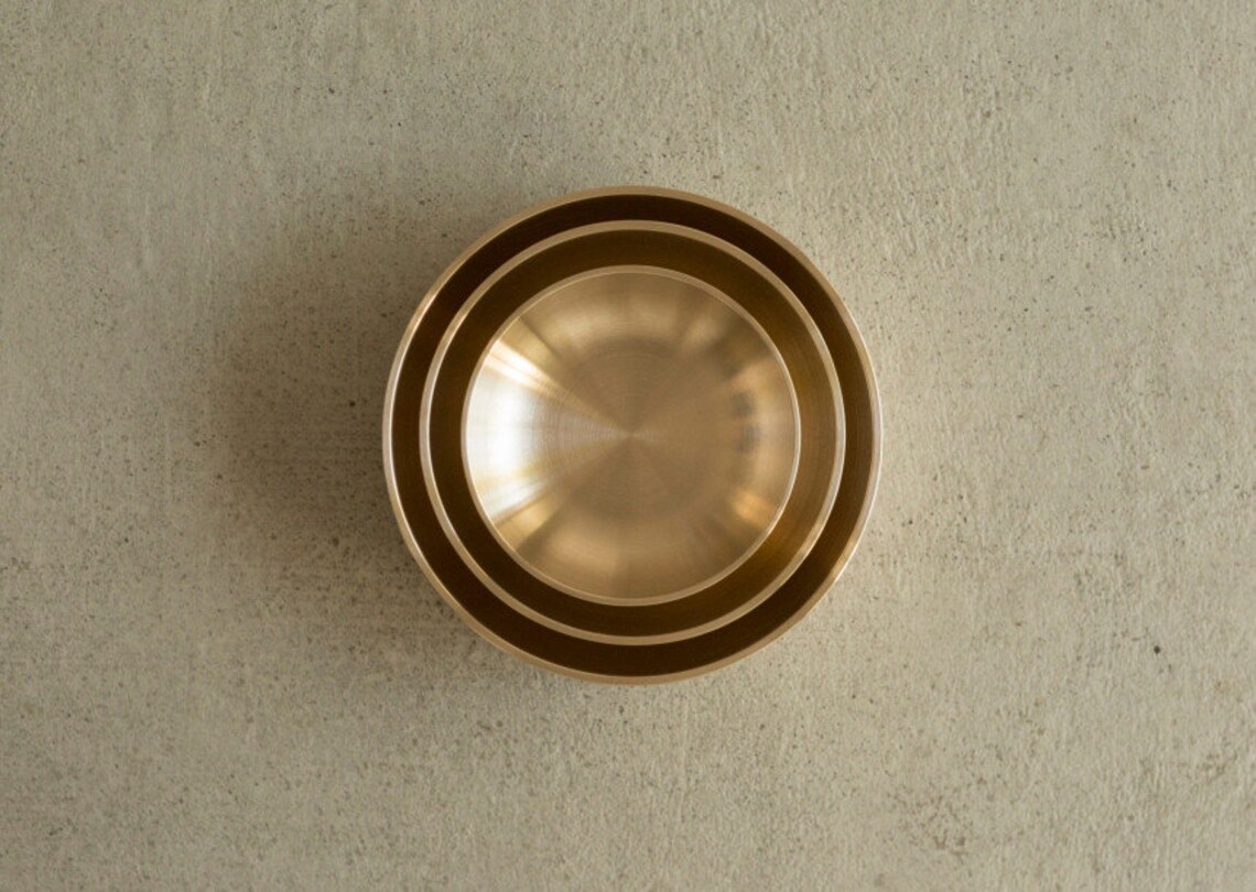 Bangjja Yugi Korean Plate / Luxurious Dinnerware Set Brass Etsy