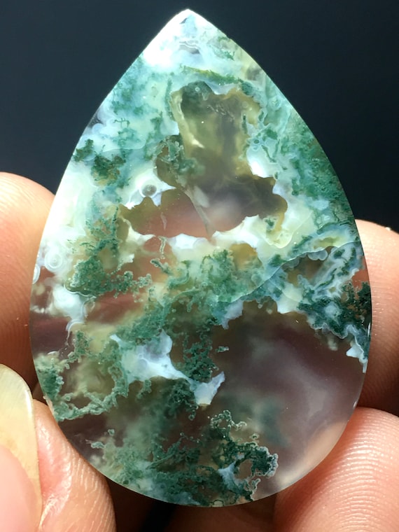 Moss Agate Cabochon