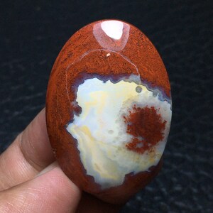 Unikat Roter Jaspis Achat Cabochon 40x27x7 mm