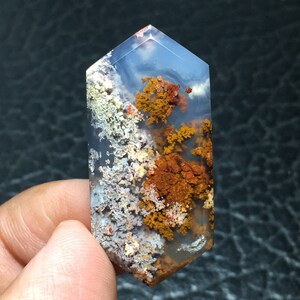 Beautiful Moss Agate Cabochon 38x18x5 mm