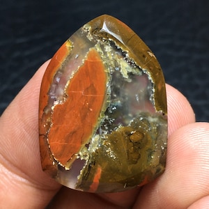Jaspis Achat Cabochon 29x21x6 mm