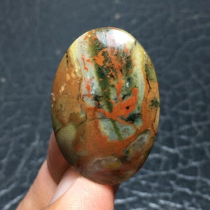 Multicolor Achat Jaspis Cabochon 31x21x7 mm