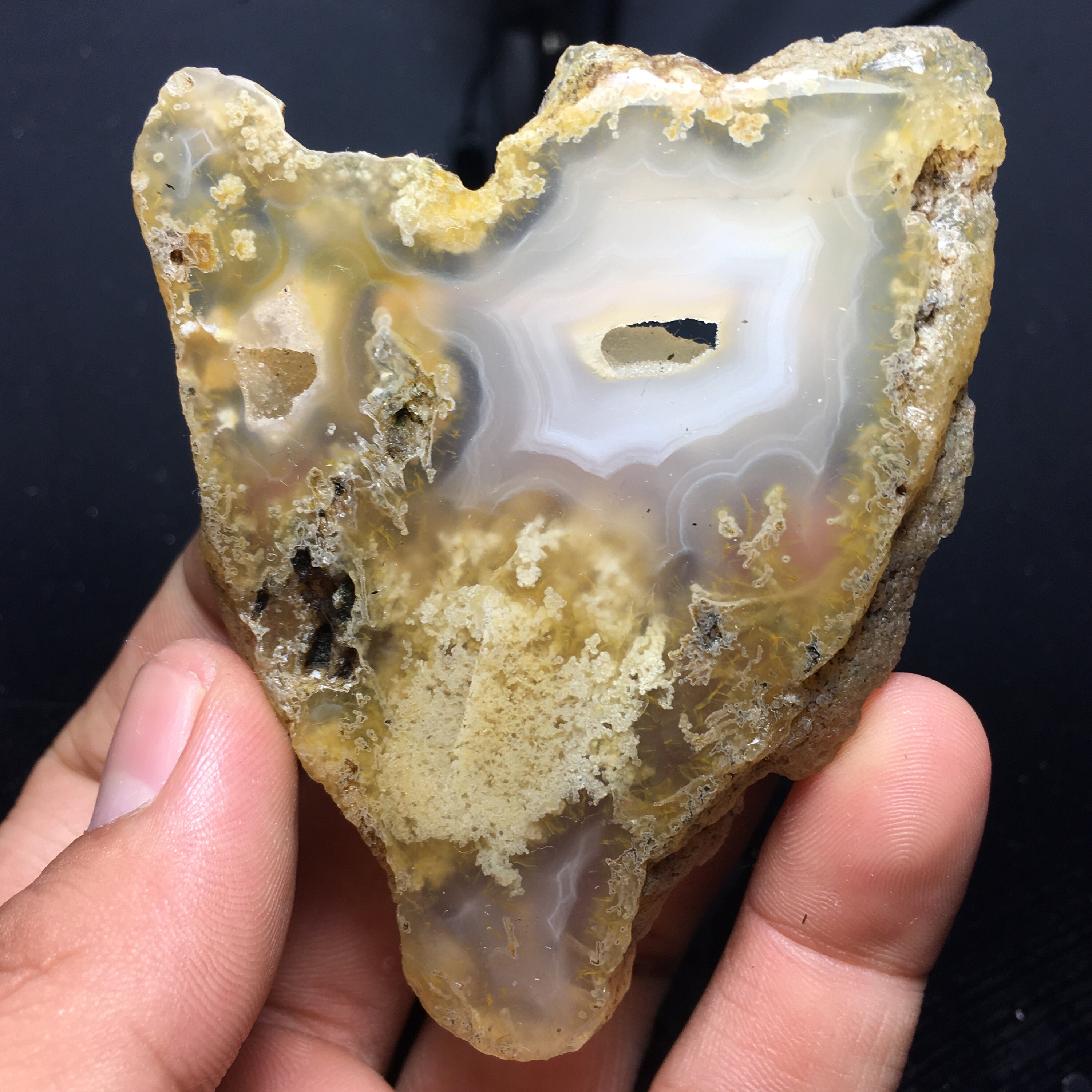 Polished Moss Agate Slab 74 x 68 x 8 mm | Etsy